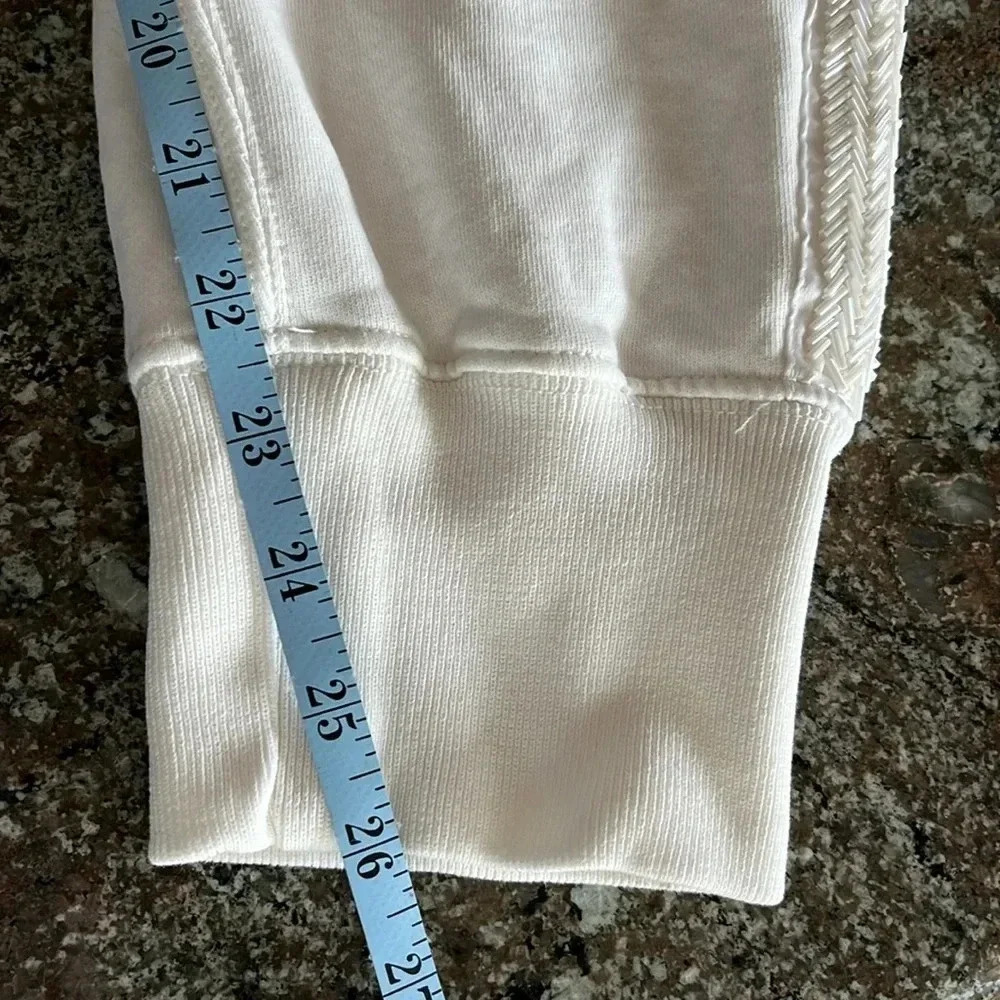 Polo Ralph Lauren White Joggers Preppy Beaded Size L - Picture 10 of 13